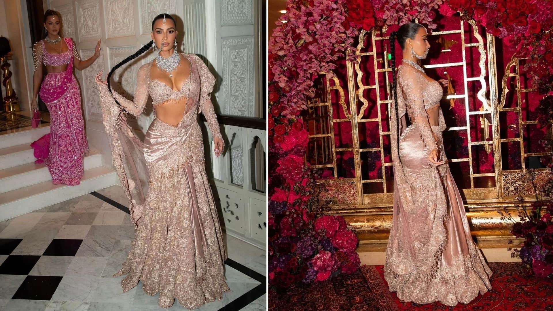 Kim Kardashian Shares beautiful Photos From Anant Radhika Wedding with fans says The New Queen Of India love u