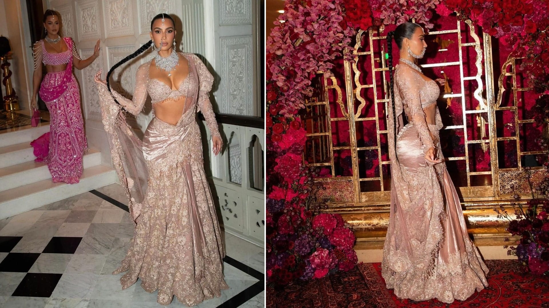 Kim Kardashian Shares beautiful Photos From Anant Radhika Wedding with fans says The New Queen Of India love u