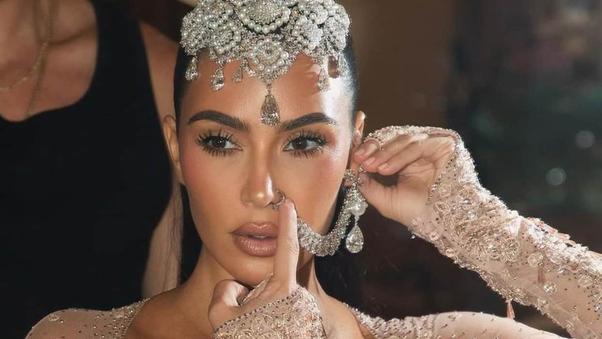 Kim Kardashian Shares beautiful Photos From Anant Radhika Wedding with fans says The New Queen Of India love u