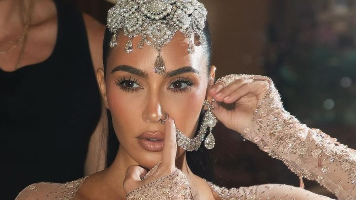 Kim Kardashian Shares beautiful Photos From Anant Radhika Wedding with fans says The New Queen Of India love u