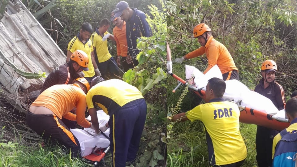 Rudraprayag Accident Car Fell into Ditch on Dungri Motorway, two members of a family died four injured