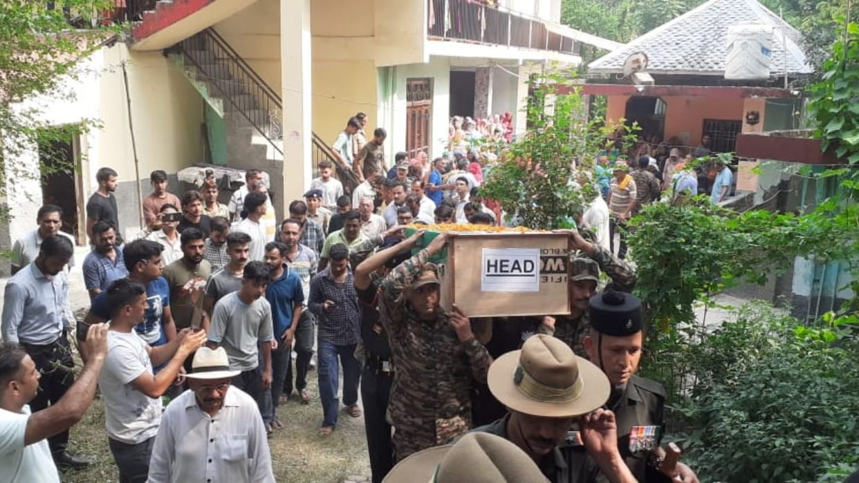 body of Agniveer reached his native village Lahaldi Nikhil Dadhwal Funeral