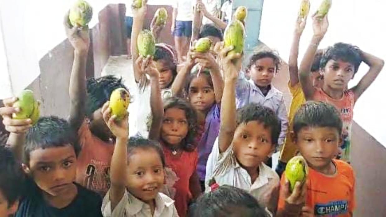 Bihar News: Rotten mangoes were given to children in Khagaria school, children created ruckus