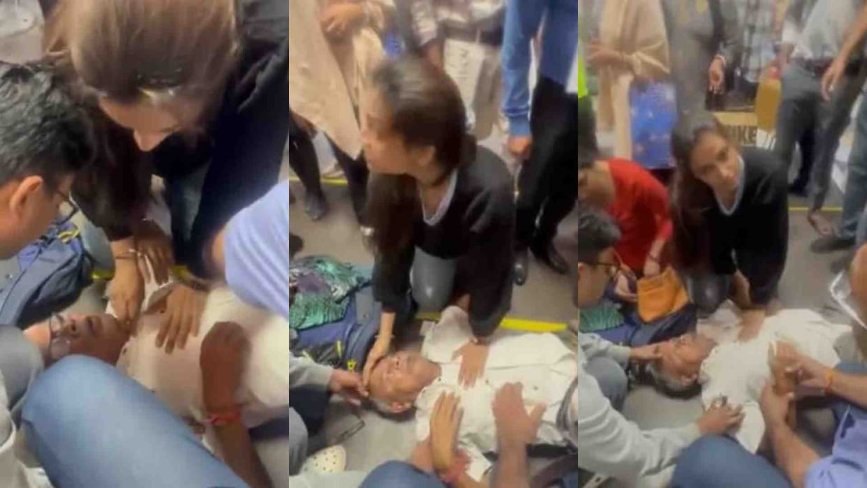 Rajasthan News: Doctor Priya saved the life of an elderly person by giving CPR in time at Delhi airport