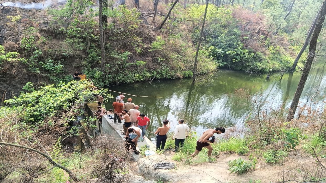 A young man died after drowning in a pond in Barsar
