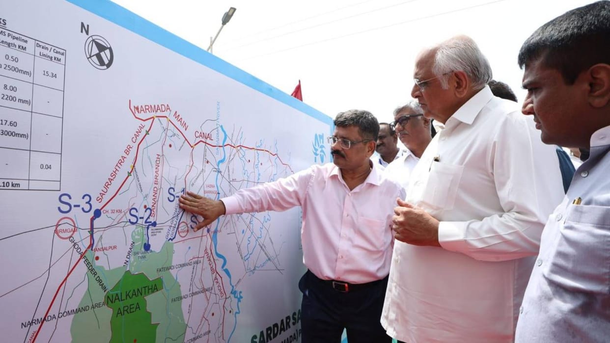 Gujarat: CM Bhupendra Patel inspected irrigation project worth Rs 1400 crore, gave instructions to officials