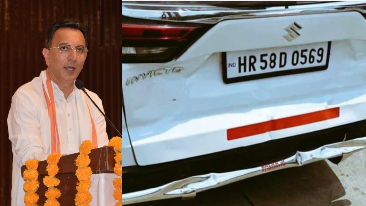 three car of Union Minister of State Jitin Prasad convoy collided in Pilibhit
