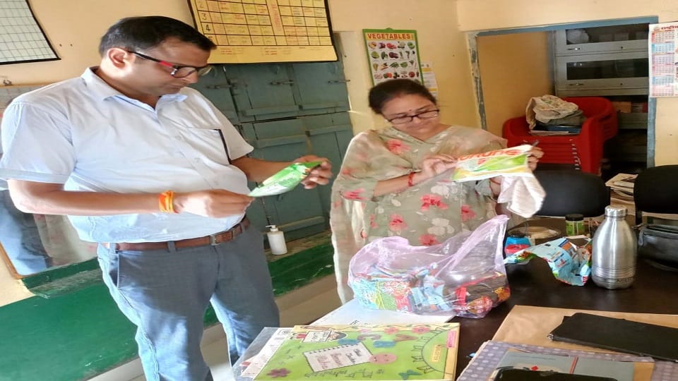 72 samples for mid-day meal from 41 schools