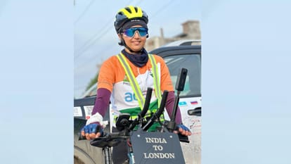 Nisha will travel from Gujarat to London by cycle to make people aware of environment.