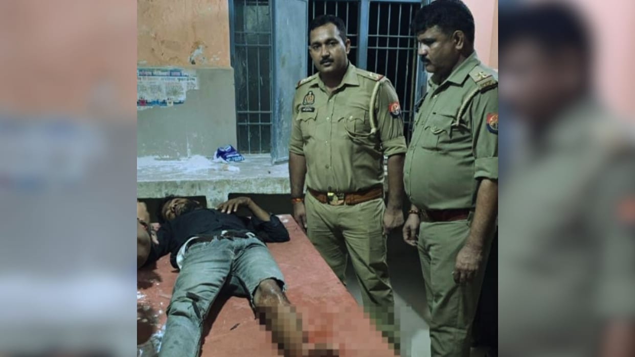 One miscreant arrested encounter in jaunpur five absconding search on robbery case bike and cash recovered