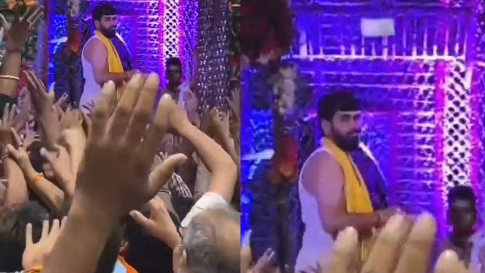 Banke Bihari Temple Sevayat Goswami blew away wads of notes