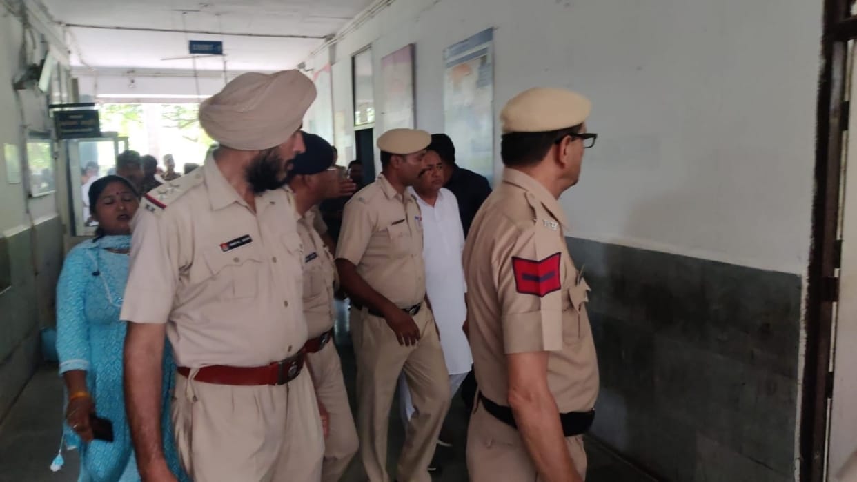 Haryana Congress MLA Surendra Pawar presented by ED in Ambala court