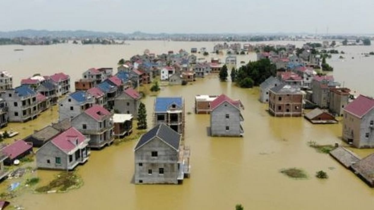 China: Heavy rains in China in last one week have caused floods, so far 20 people have died