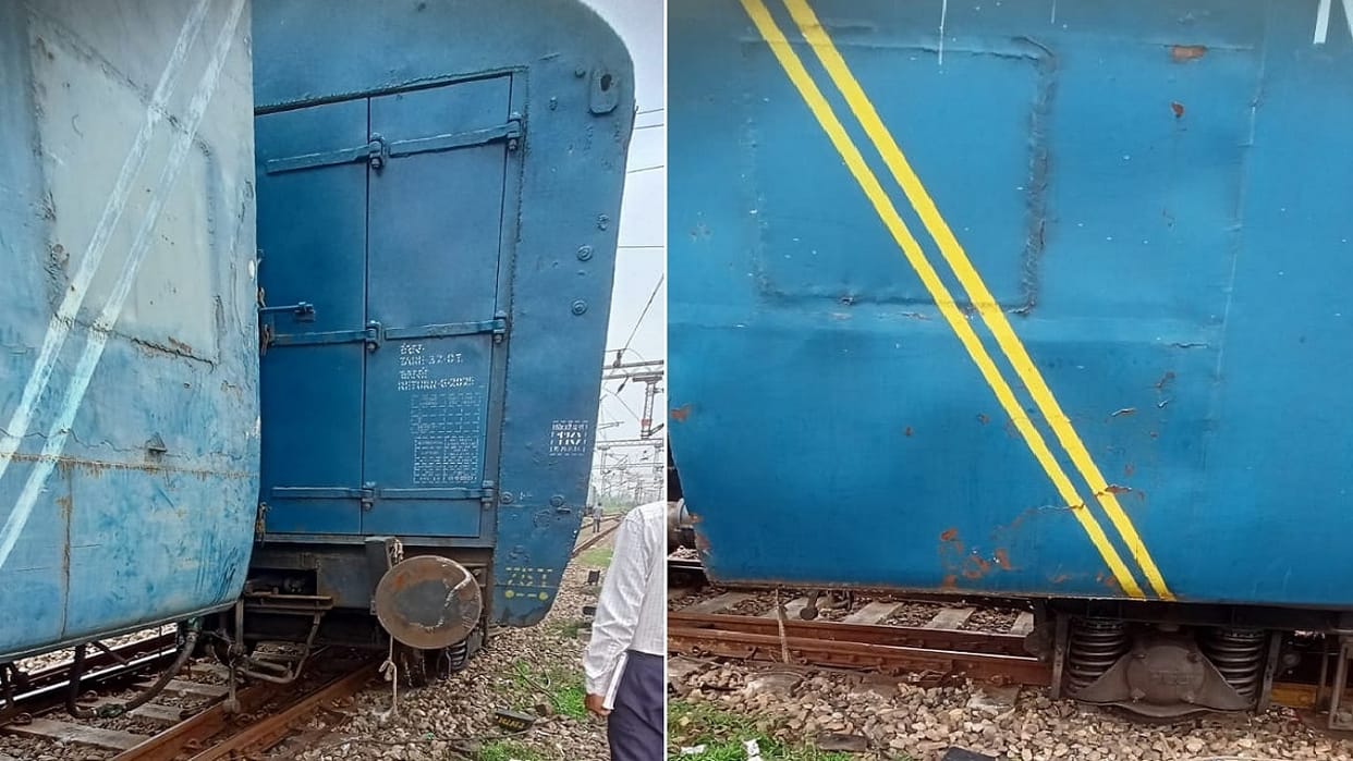 Question on Indian Railway system: NMG wagon derailed twice, accident at Ambala Cantt railway station