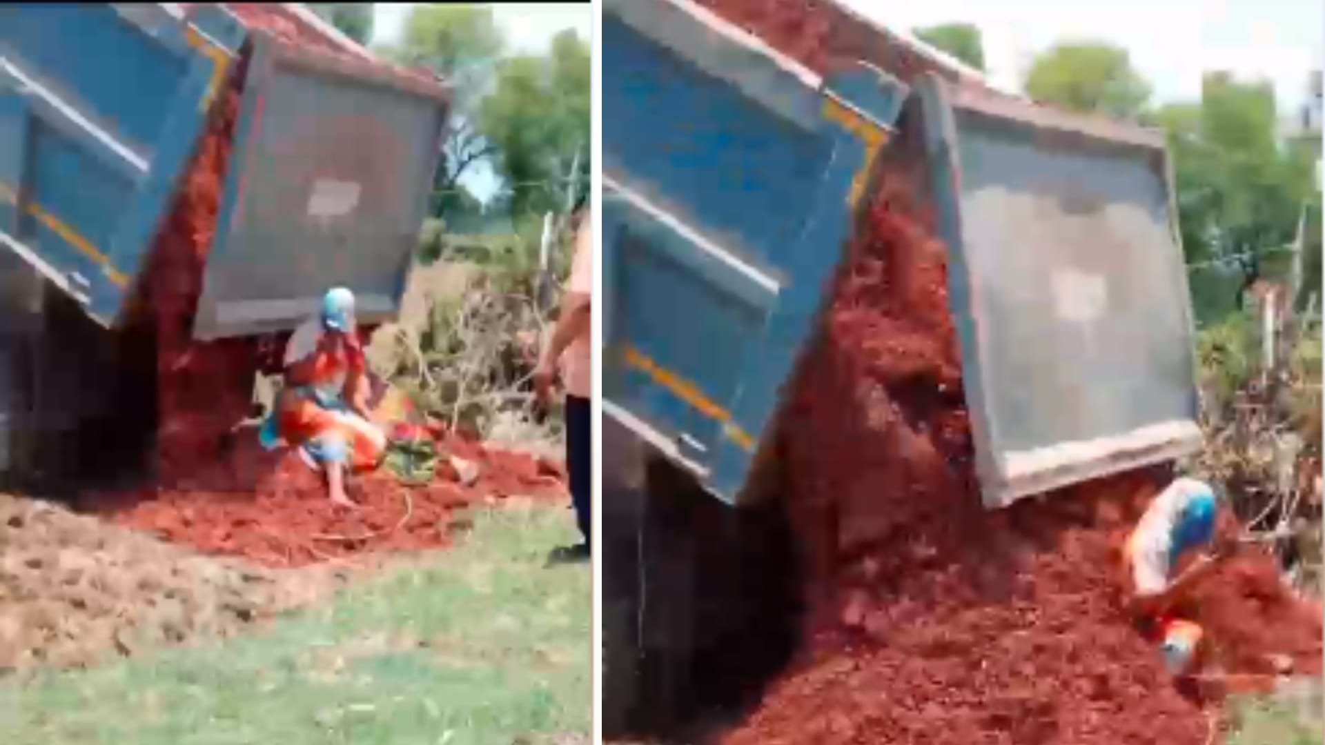 MP: Pictures of women being buried came out, when the women sat down to protest then they buried the grave