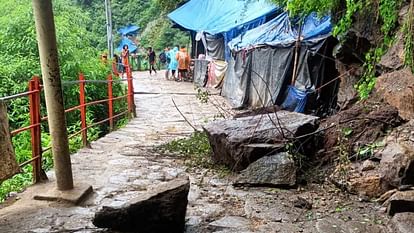 Kedarnath Gaurikund Accident Many Pilgrims Died after Boulder fall on road Chardham Yatra 2024 Photos