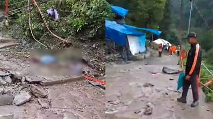 Kedarnath Gaurikund Accident Many Pilgrims Died after Boulder fall on road Chardham Yatra 2024 Photos