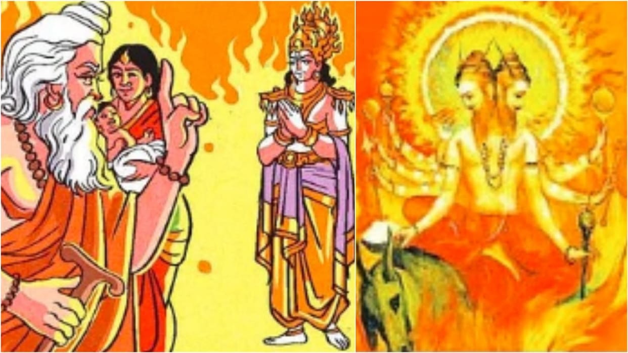Maharishi Bhrigu cursed Agridev for giving information to demon about his wife Puloma