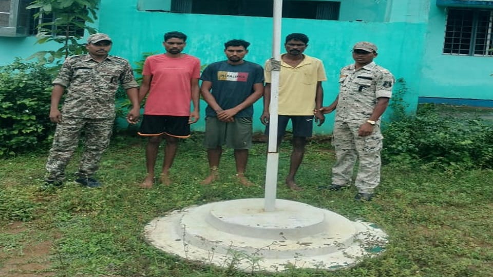 Three arrested for cow smuggling accused were taking them to Odisha and Telangana to sell them in Kondagaon
