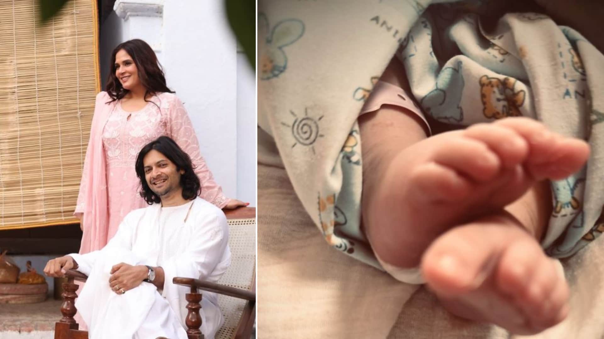 Richa Chadha Share First Glimpse Of Baby Girl Priyanka Chopra Dia Mirza Tabu Shower Love Ali Fazal daughter