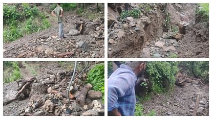 Cloud burst in Sirmaur a person was swept away due to changing flow of drain