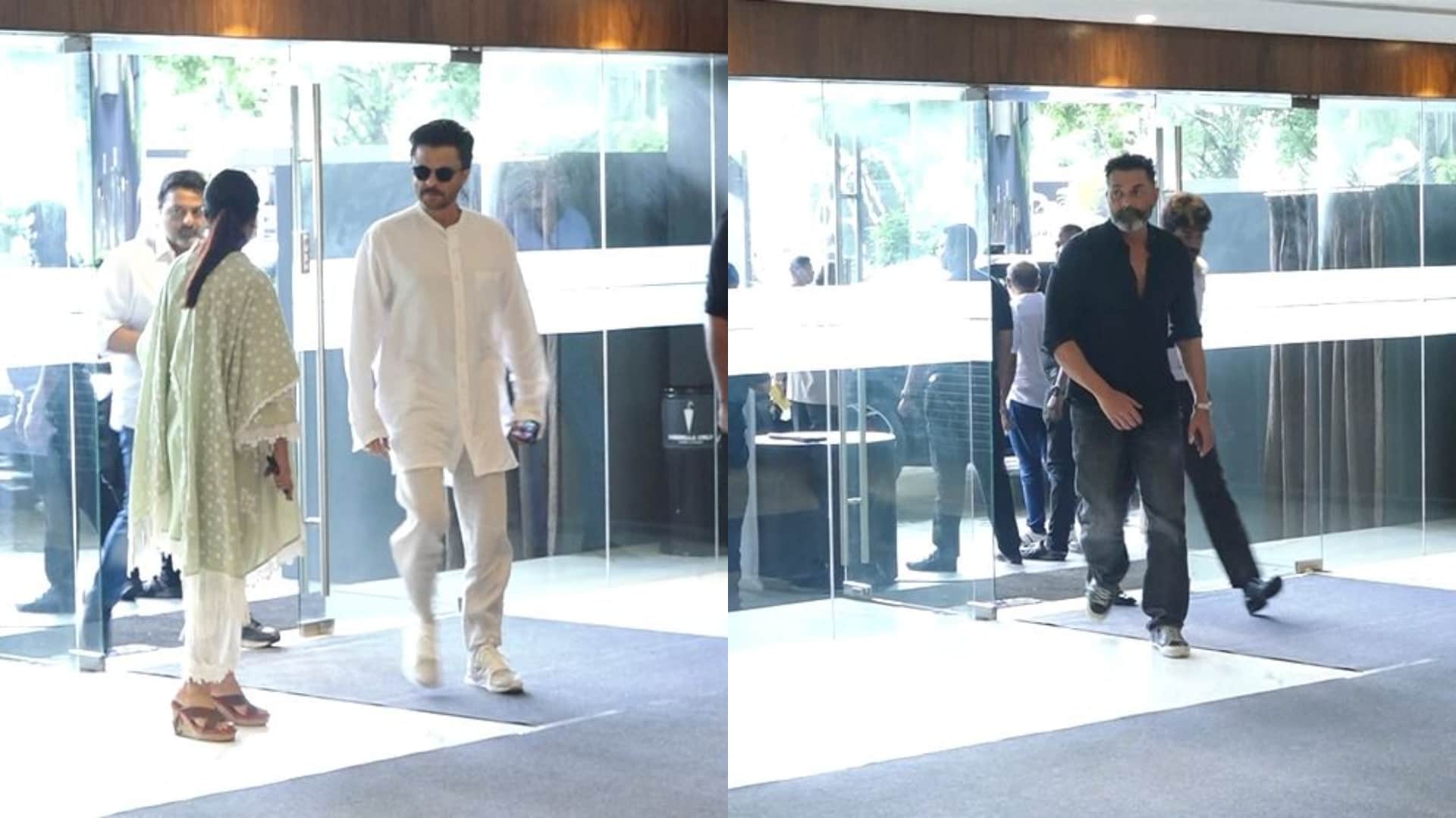 Many celebrities were seen in Tishaa Kumar prayer meeting Kartik Aaryan Bobby Deol sanjay kapoor were seen