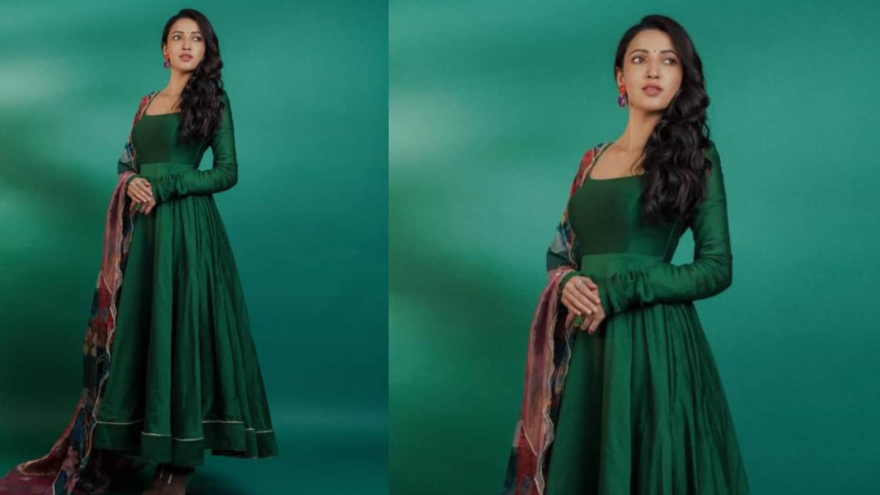 Eid 2025 trendy anarkali suit design for eid festival