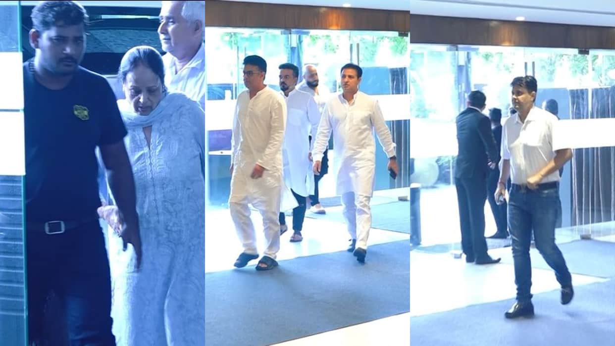 Many celebrities were seen in Tishaa Kumar prayer meeting Kartik Aaryan Bobby Deol sanjay kapoor were seen