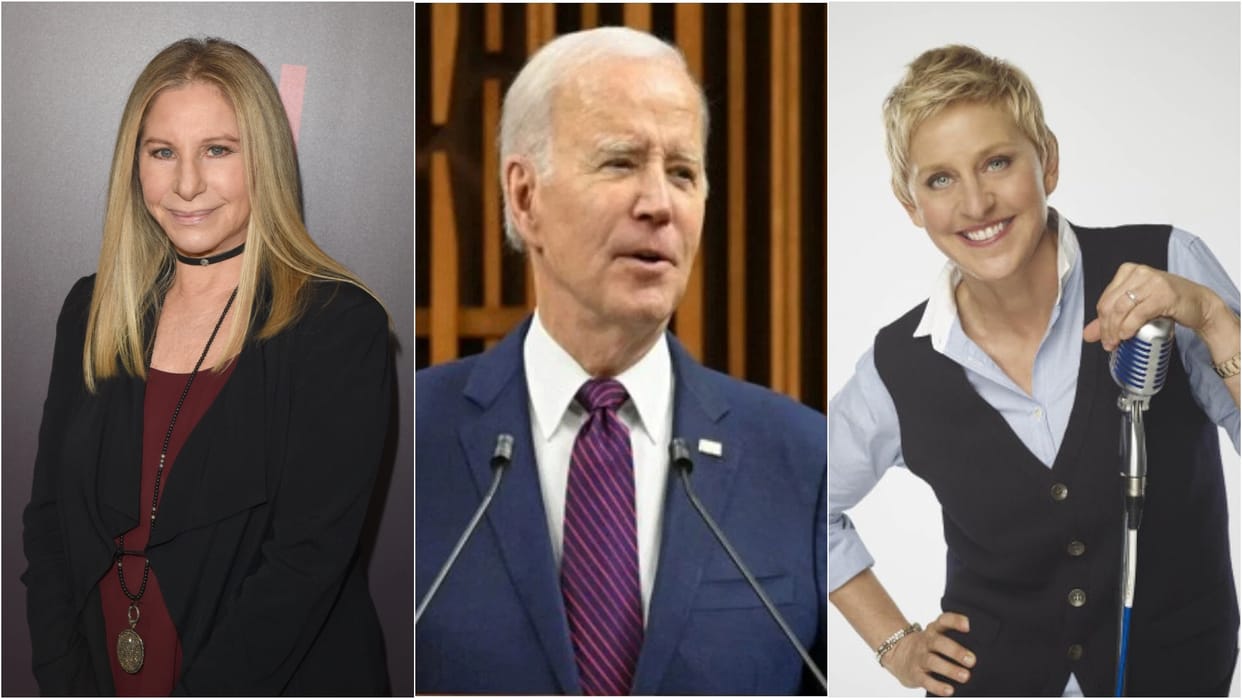 Ellen DeGeneres Barbra Streisand Finneas O Connell Hollywood celebs react to Joe Biden US presidential race
