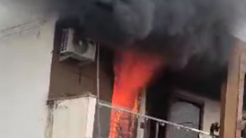 fire broke out in a house in BPTP Sector-85 C Block Greater Faridabad