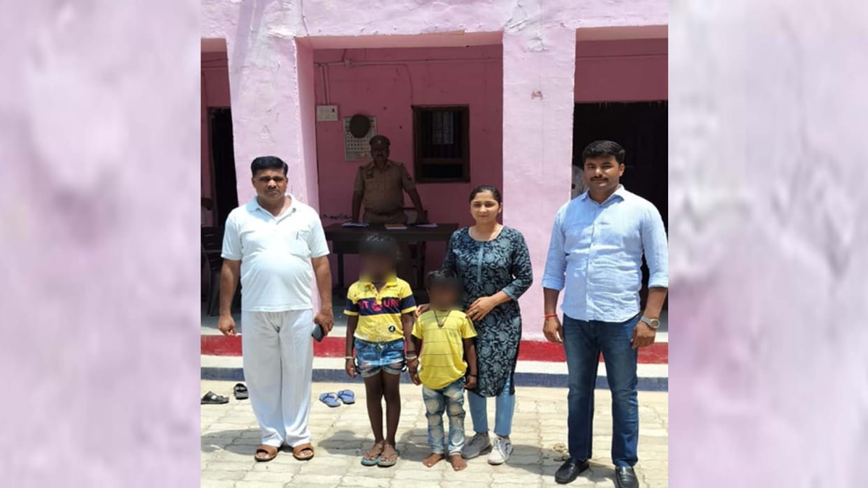 Hamirpur: Police took two children kidnapped from Orissa into custody