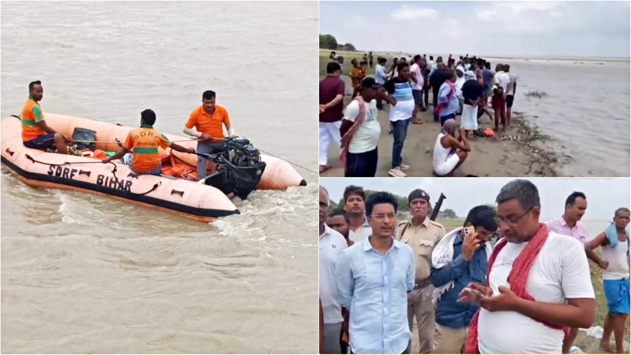 Patna: Middle-aged man drowned while bathing in Ganga, SDRF team engaged in search, family created ruckus