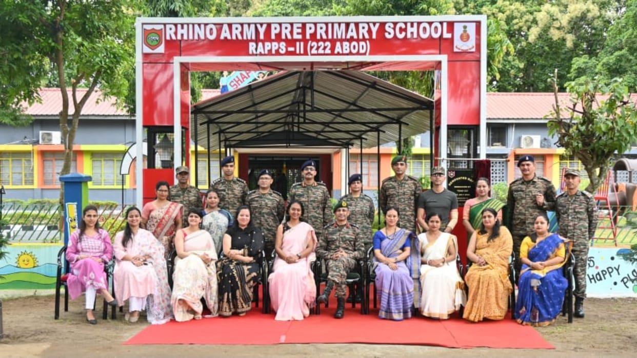 Renovated renowned Rhino Army Pre Primary School inaugurated, includes multiple projects for students