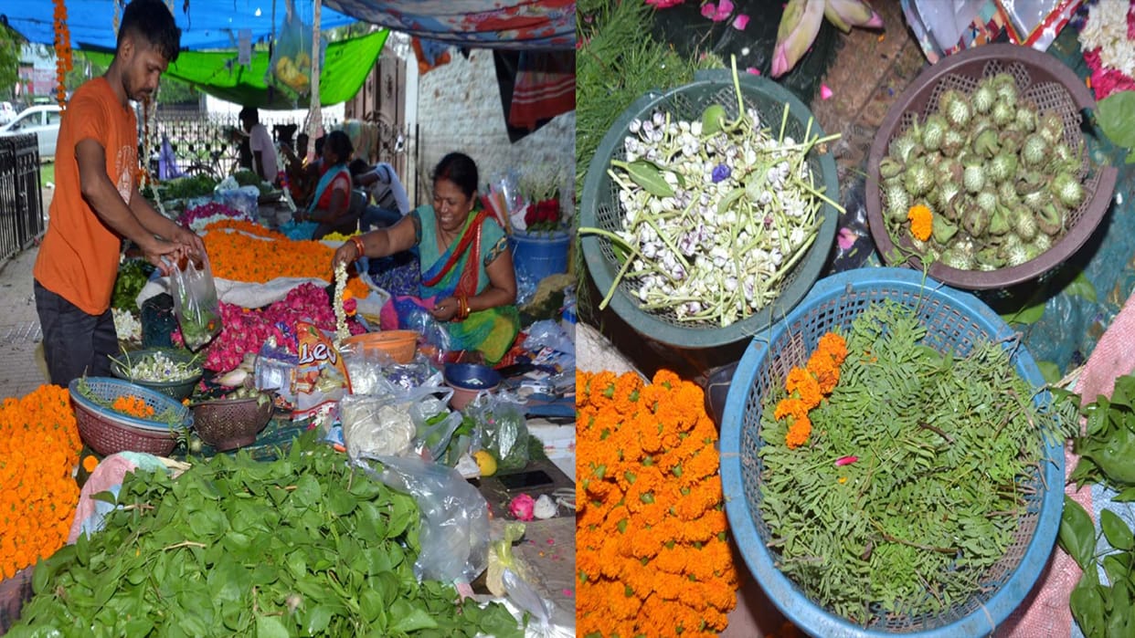 Kanpur: Demand for flowers increased in the month of Saavan