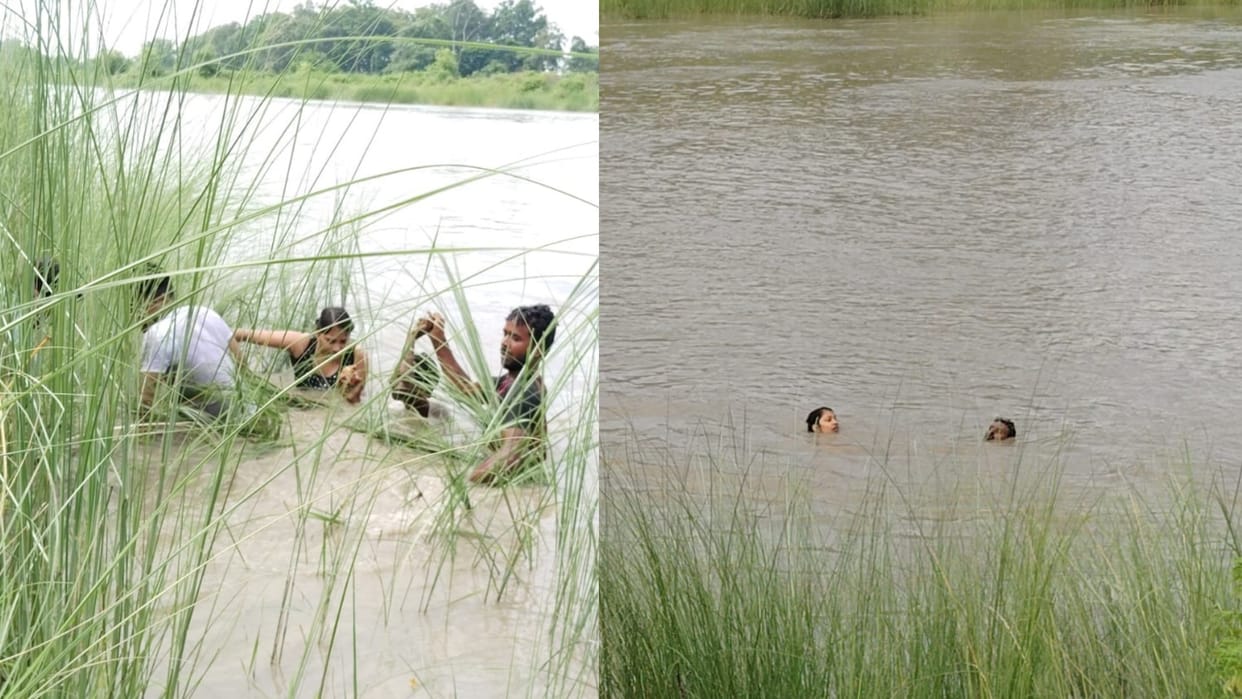 Sitapur: A woman jumped into Sharda lahe in mahmoodabad.