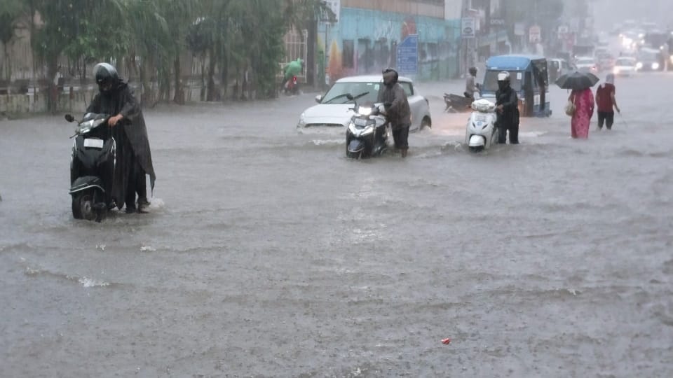 Dehradun Weather Heavy Rainfall 11 Hours Continuous water logging in colony and Roads Photos