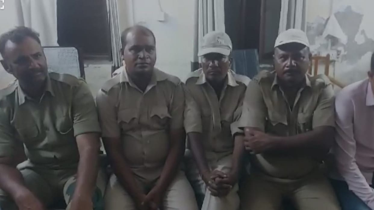 Inspector and other employees of the flying squad of the Transport Department were caught red handed
