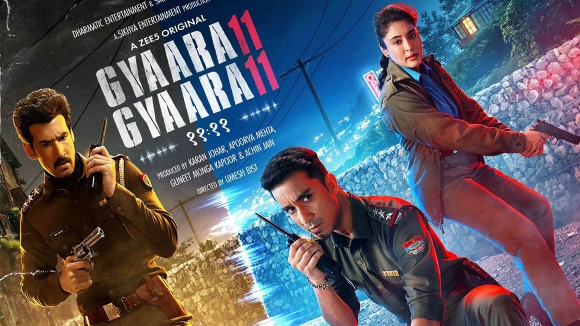 Gyaarah Gyaarah motion poster Kritika Kamra look out as Vamika Rawat from Raghav Juyal Dhairya Karwa series