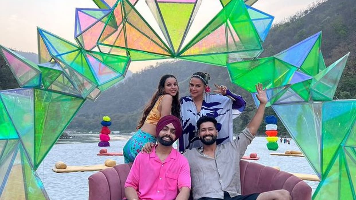 Neha Dhupia shared unseen pictures from the sets of Bad Newz see actress latest post here