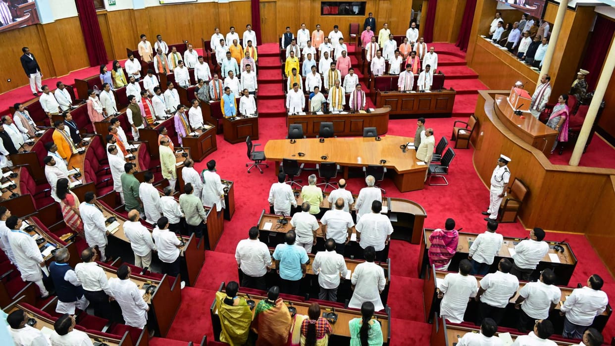 Ruckus in Odisha Assembly over opposition's demand for arrest of Guv's son