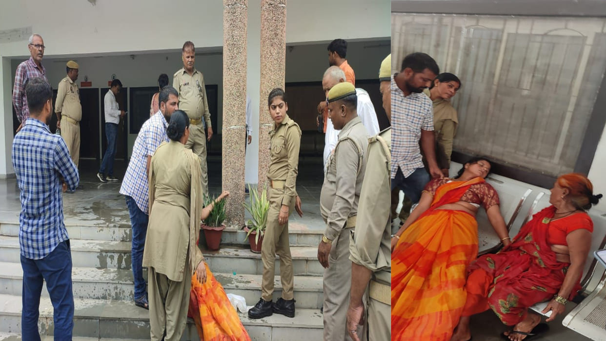 Angry woman tried to set fire to collectorate premises in Sant Kabir Nagar after land dispute was not resolved