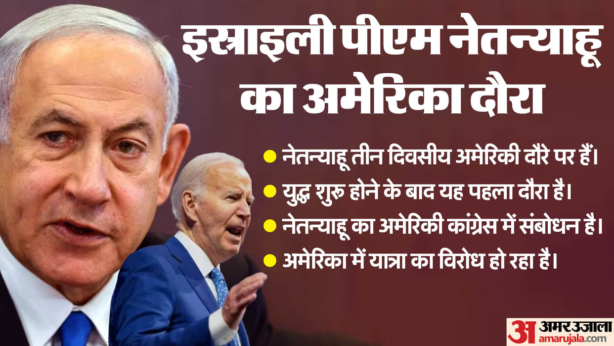 israeli pm benjamin netanyahu us visit schedule and protest news in hindi