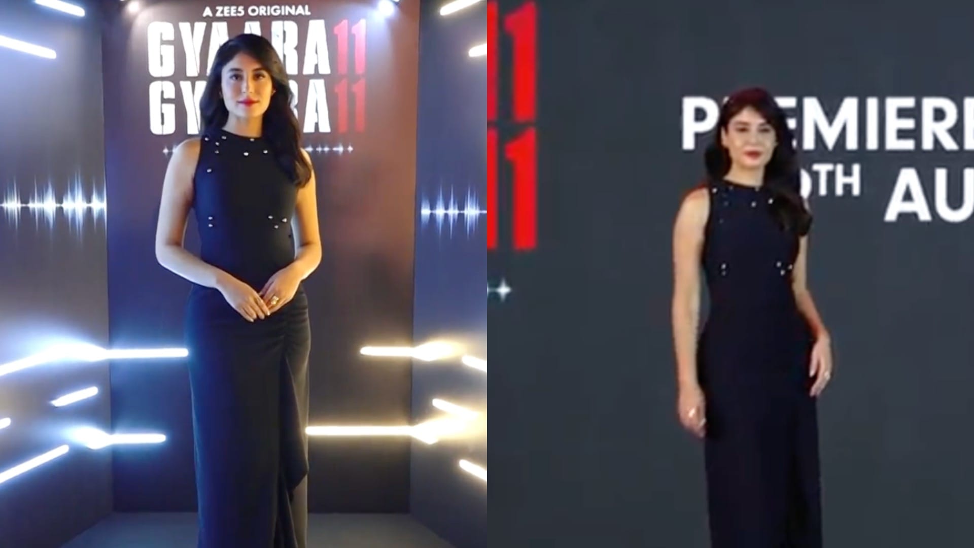 Kritika Kamra Raghav Juyal Dhairya Karwa Guneet Monga spotted at Gyaarah Gyaarah Trailer Launch