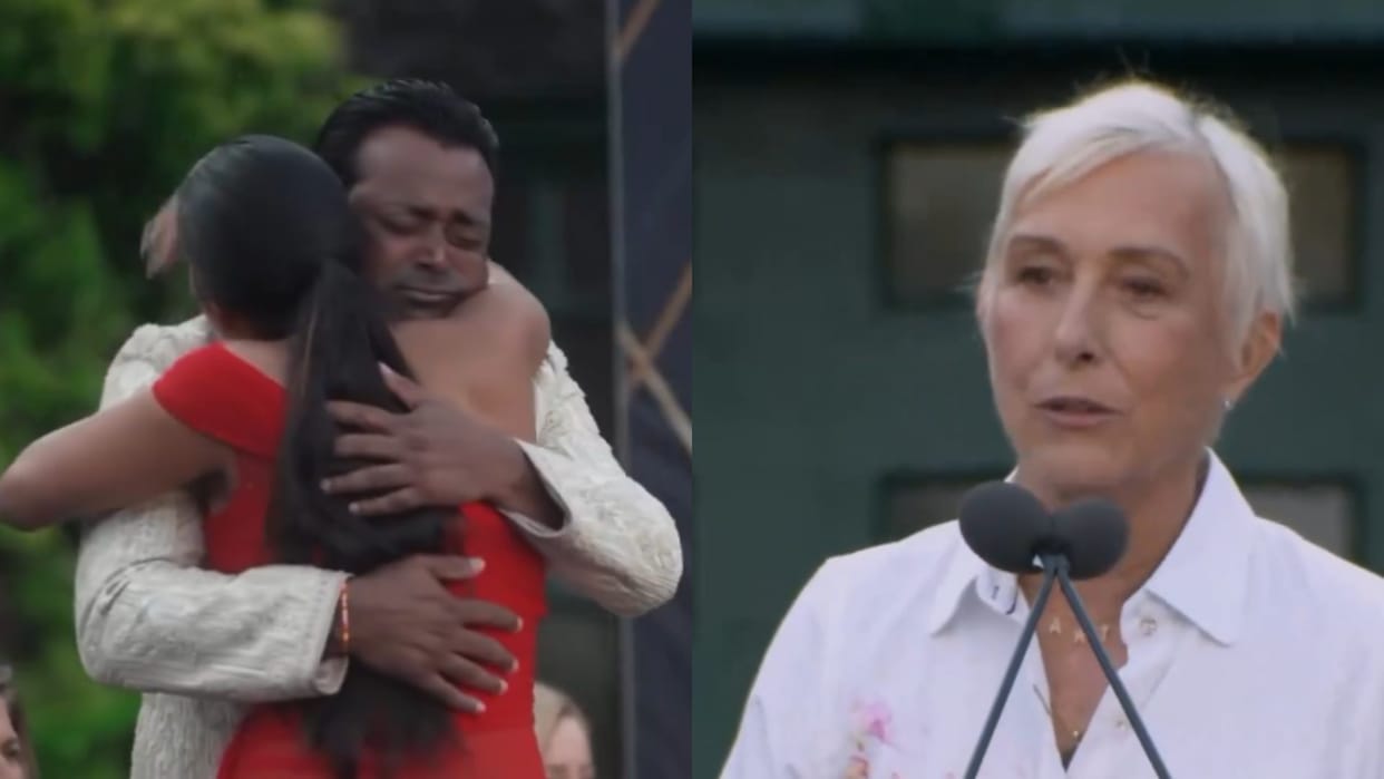 Tennis Hall of Fame: Leander Paes got emotional when his daughter presented him with the medal video