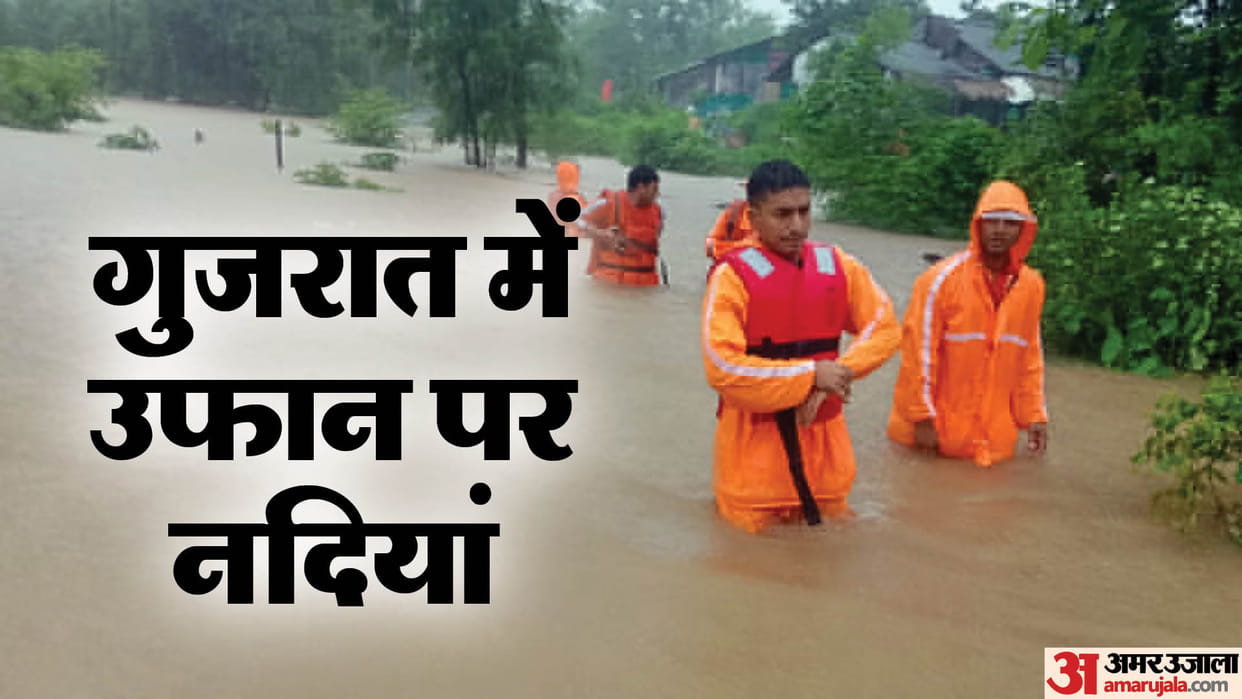 heavy rains batter south central Gujarat districts trains affected