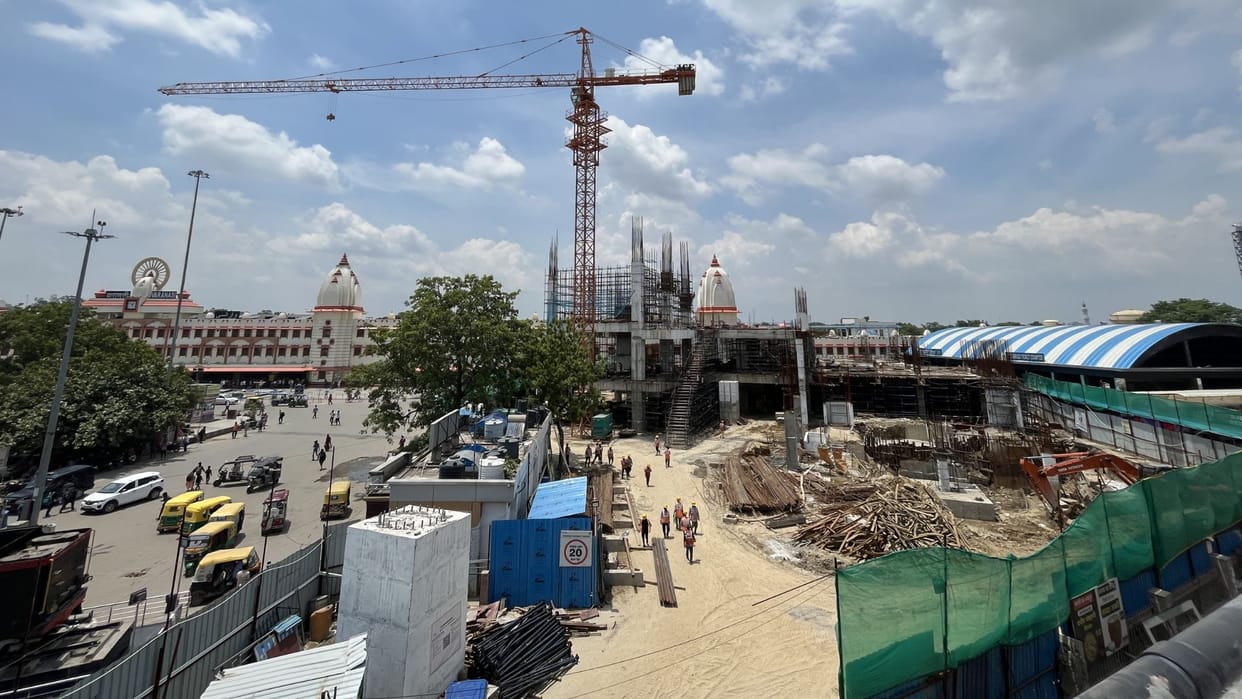 Ropeway in varanasi work of 3 stations of first section of first phase has been completed