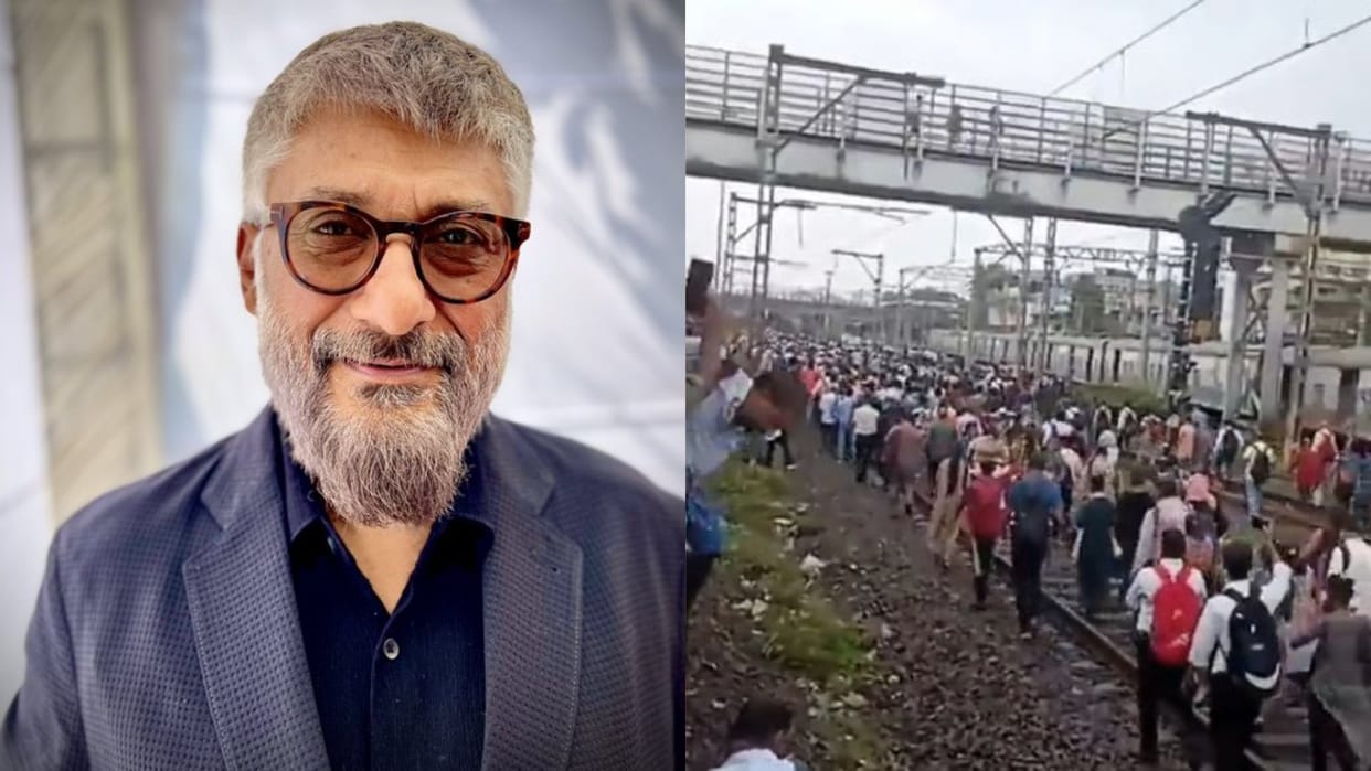 Vivek Agnihotri voice his concern over disruption of local train services on the Central Line in Mumbai