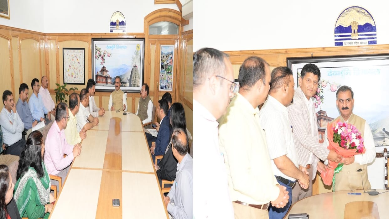 Delegation of Himachal Pradesh Administrative Services Association meets cm