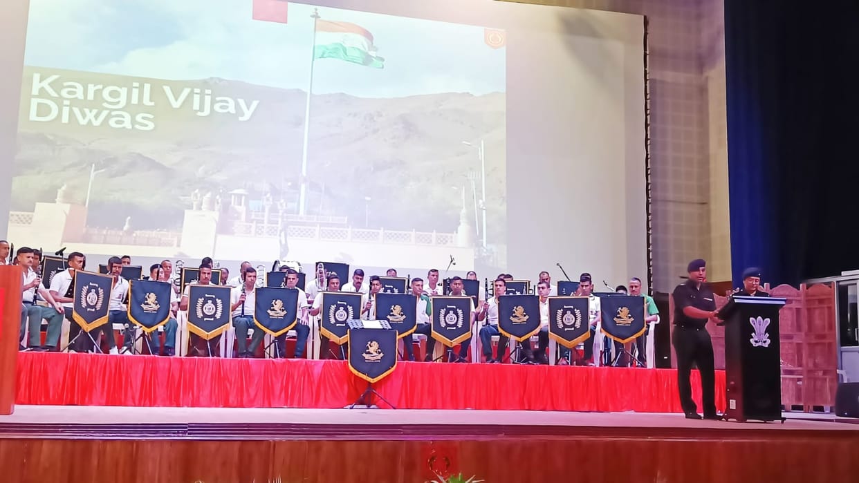 Kargil Vijay Diwas 2024 Symphony band performance held at RIMC remembering bravery of martyrs
