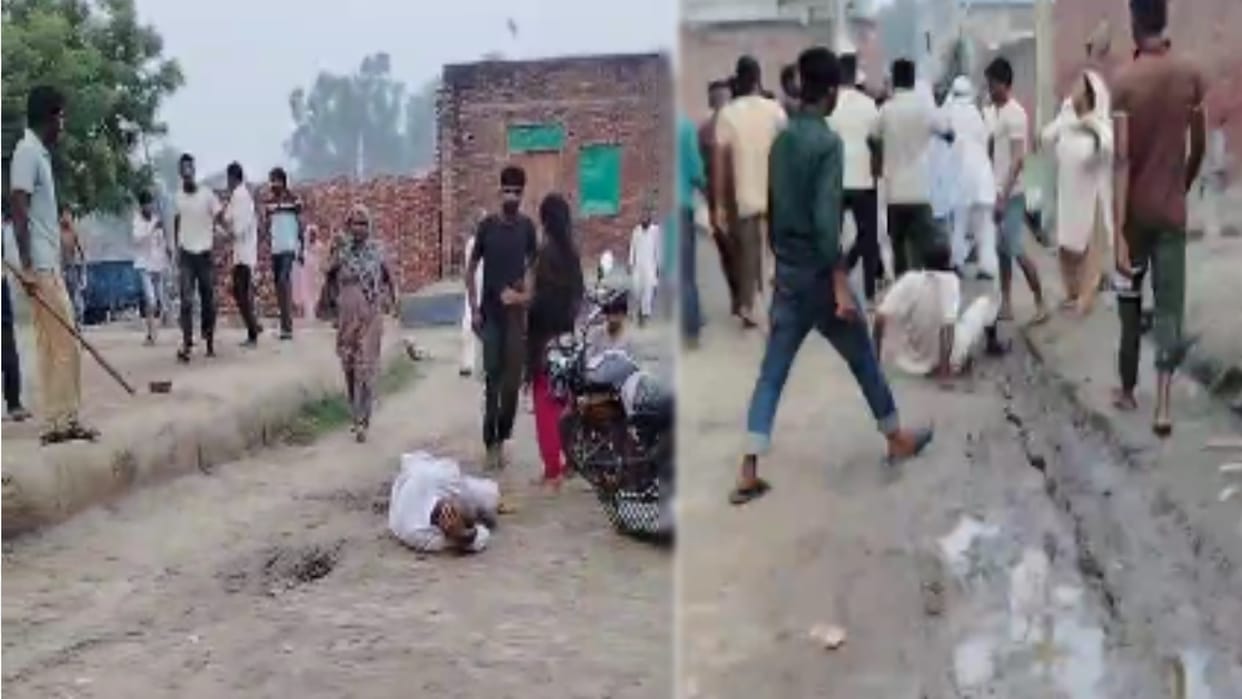 Shamli: Farmer attacked with sticks and left half dead, condition critical, video goes viral on social media